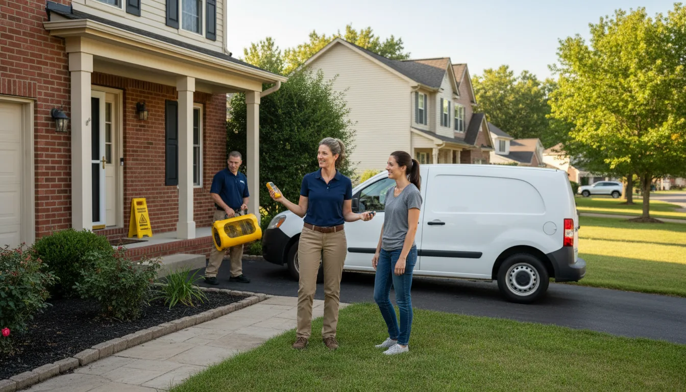 Residential water damage restoration in Greer, AZ